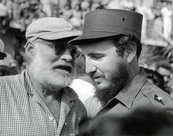 Fidel Castro y Ernest Hemingway, en 1959.