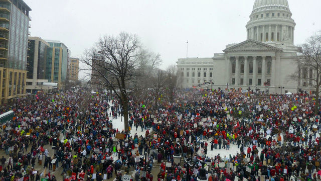Esta revuelta, iniciada en Wisconsin, se extiende a 14 estados como Ohio e Indiana, mientras se anuncian movilizaciones a nivel nacional.
