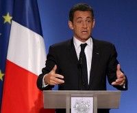 Presidente francés Nicolás Sarkozy