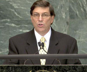 Canciller cubano, Bruno Rodríguez Parrila, en Naciones Unidas
