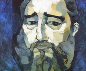 Pintura de Guayasamin a Fidel por su 55 cumpleaños