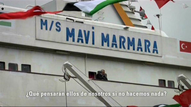 La embarcación Marmara que transportaba ayuda a los palestinos en Gaza. Foto TeleSUR