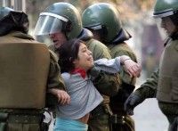Detención estudiante chilena