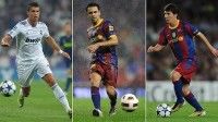 Cristiano, Xavi y Messi