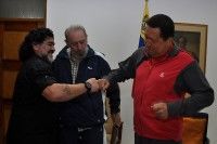 Reunión entre Chávez, Fidel y Maradona