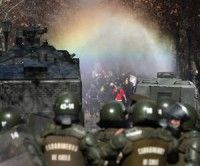 Violencia en las protestas de los estudiantes en Chile