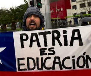 Protesta estudiantes chilenos