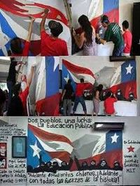 Mural solidario de Puerto Rico para Chile