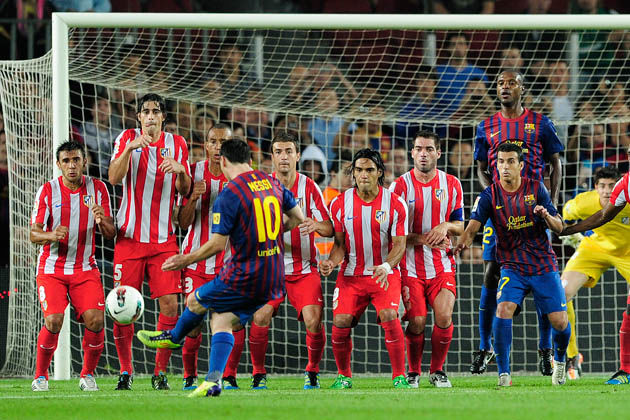 Barça frena al Atlético con hat trick de “Super Mess”. Foto: LUIS GENE / AFP 