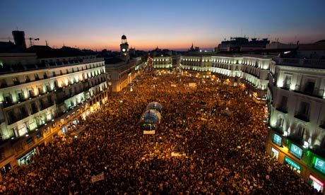 La Puerta del Sol, Madrid, España. Foto: AP