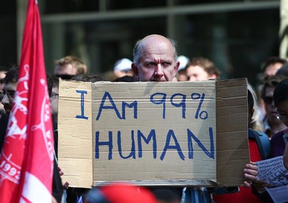 Occupy en Australia. Foto: AFP