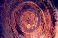 La "Estructura Richat", en Mauritania, Africa. Foto:Andre Kuipers/ESA/NASA