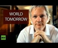 Julian Assange en su programa de entrevistas "El Mundo de Mañana"