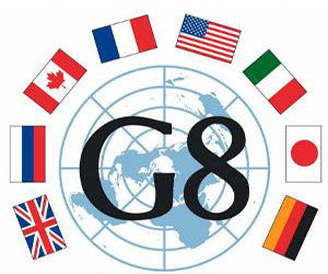 Continúa debate sobre crisis europea en segunda jornada del G8