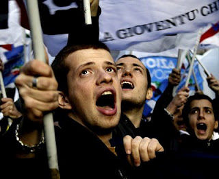 Protestas en Italia. Foto: Archivo