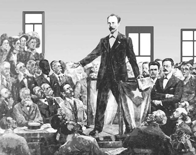 José Martí el 10 de abril de 1892 al crear el Partido Revolucionario Cubano (PRC).