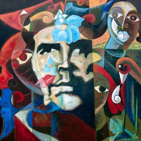 Obra de arte inspirada en la foto de Alberto Korda al Che Guevara Autor: Korda