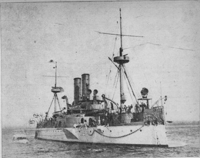  Acorazado de segunda clase USS Maine hundido en La Habana el 15 de febrero de 1898. Foto: Archivo 