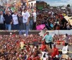 Los candidatos visitaron tres ciudades de Venezuela. Foto: AVN - Twitter