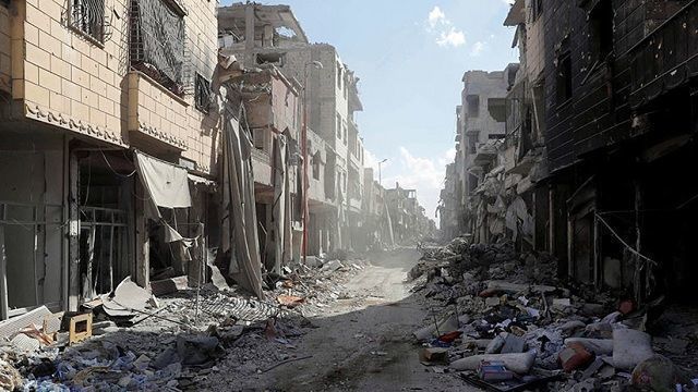 Destrozos de la Ciudad en Siria