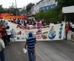 Esta movilización ha sido convocada por diversas organizaciones sociales para luchar por el derecho al agua. Foto: @Teleprensa33