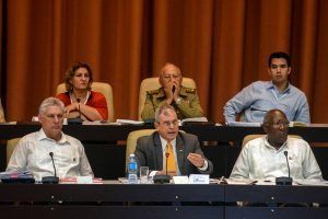 Durante el plenario del Primer Período Ordinario de Sesiones de la IX Legislatura de la Asamblea Nacional del Poder Popular (ANPP), en el Palacio de Convenciones de La Habana, el 21 de julio de 2018. Foto: ACN