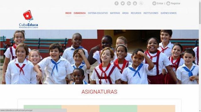 Portal CubaEduca es un sitio para cada una de las asignaturas fundamentales desde la educación primaria hasta la preuniversitaria.